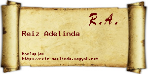 Reiz Adelinda névjegykártya